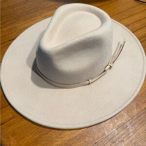 Tan Wide Brim Hat